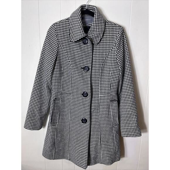 apt 9 Houndstooth Wool Women’s M Coat - Picture 1 of 15